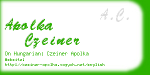 apolka czeiner business card